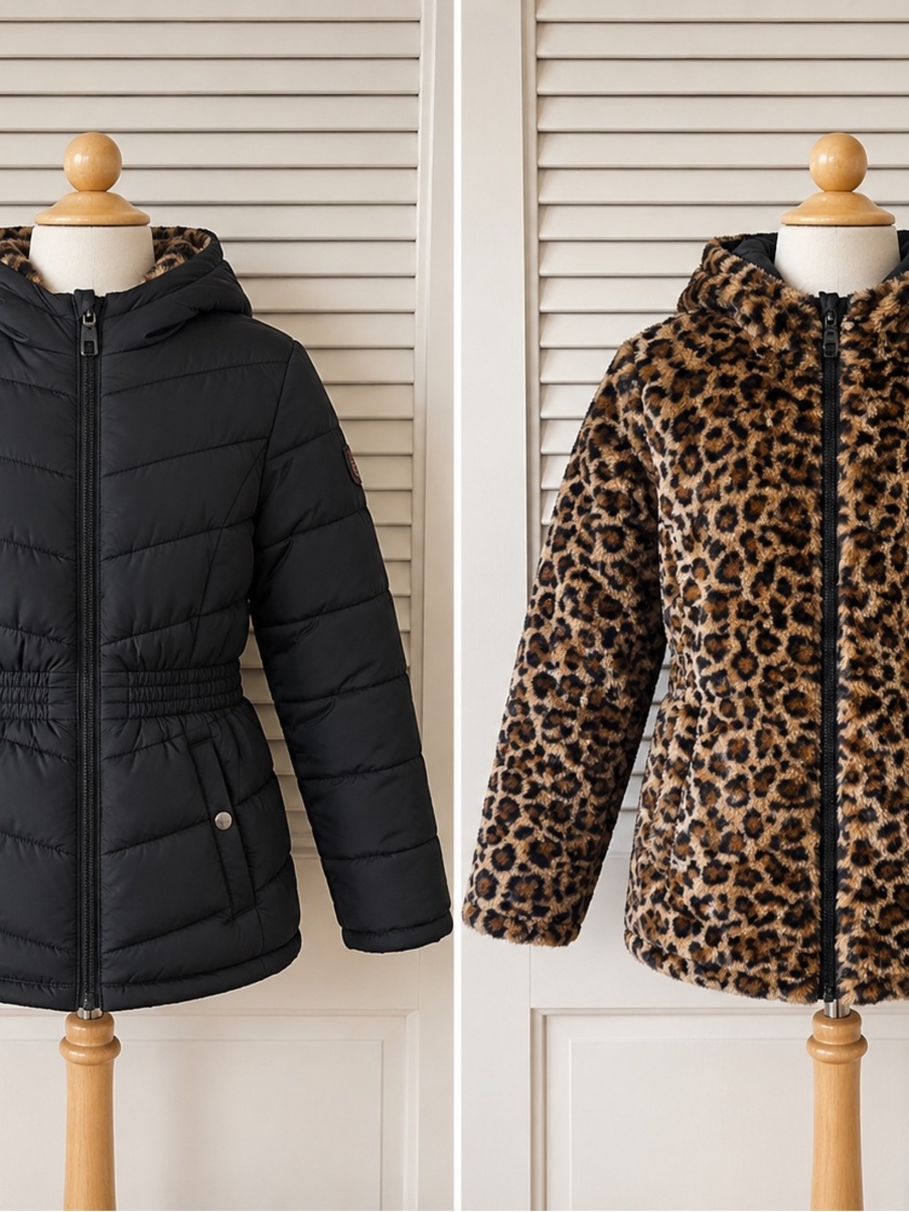 Girls Steve Madden Reversible Puffer Jacket